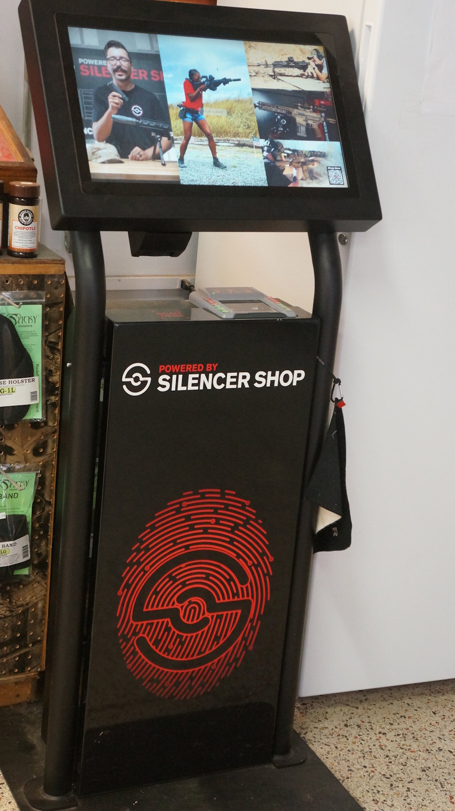 Silencer Shop kiosk at Foothills Firearm Factory in Marion NC